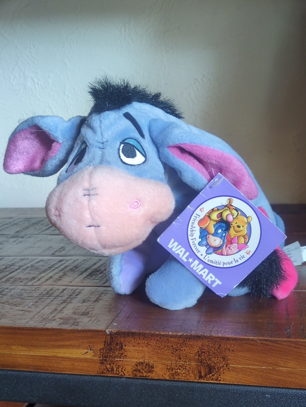 Disney Plush Eeyore Stuffed Animal - Blue and Pink